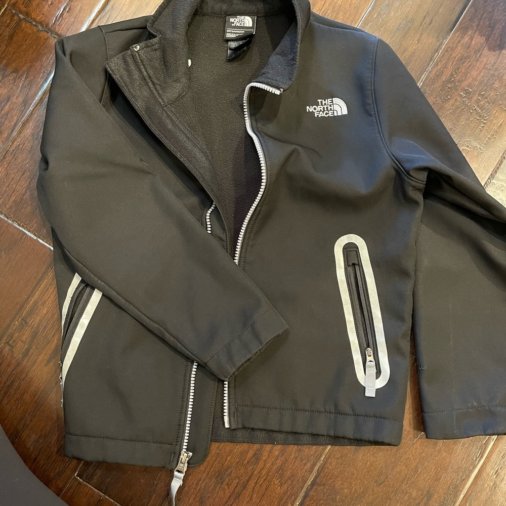 The North Face Boy’s Black and Gray Performance Softshell Jacket